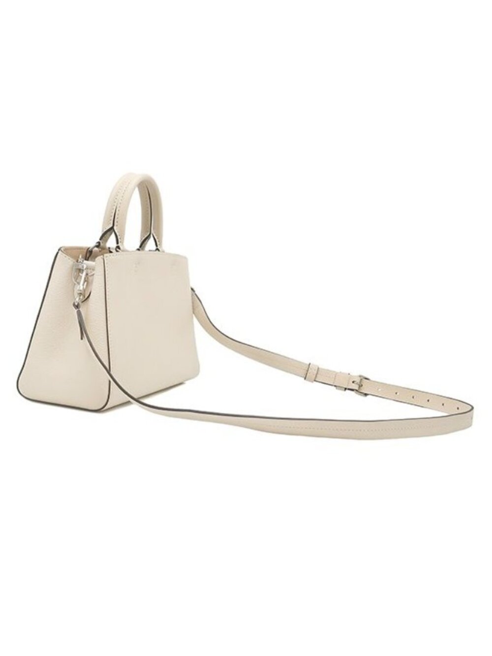 Louis Vuitton 2-Way Marelle Tote BB Epi Leather Quartz Silver Handbag White - Picture 2 of 13